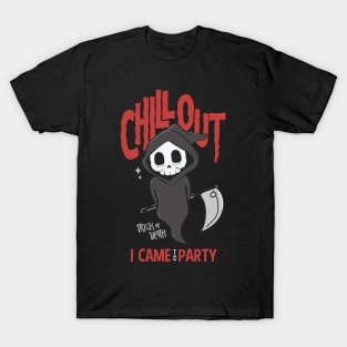 Funny Sarcastic Grim Reaper Halloween Party T-Shirt